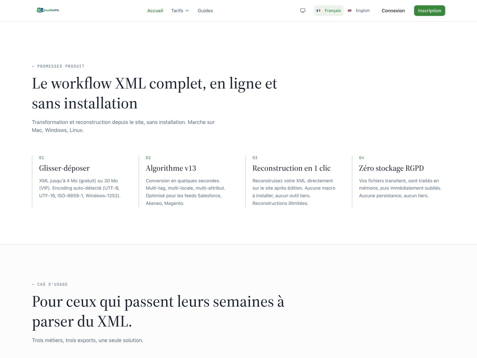 ExcelifyXML — capture d'écran 2
